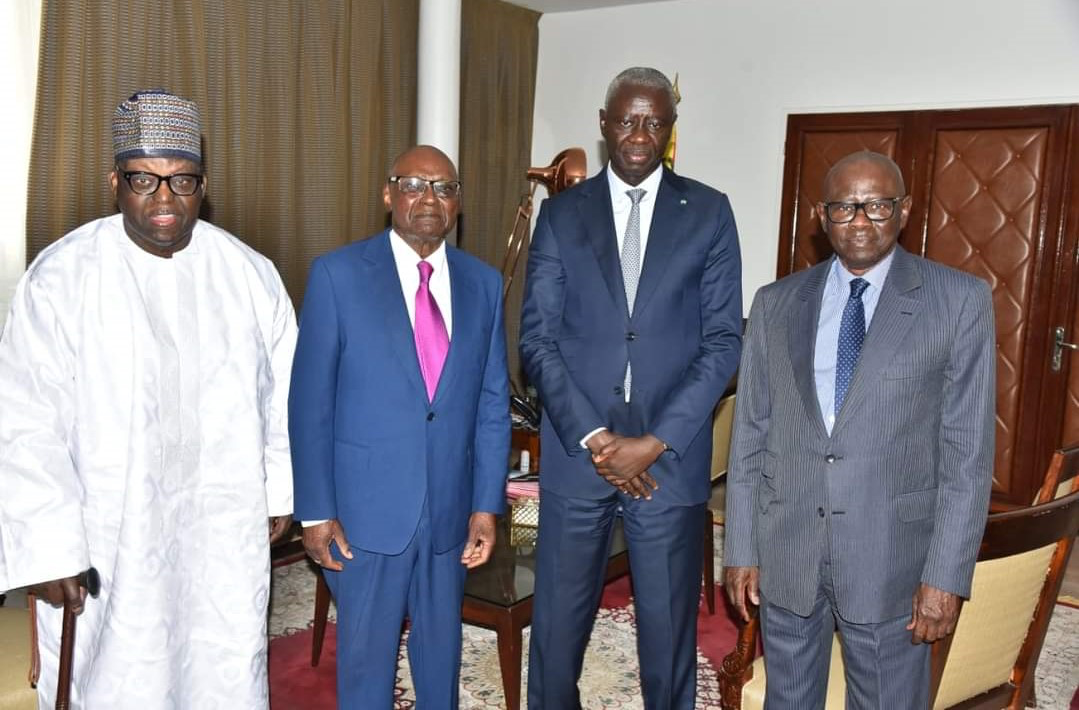 Rencontre stratégique : Trois anciens présidents de l&rsquo;Assemblée nationale en visite chez Abdou Mame Diop
