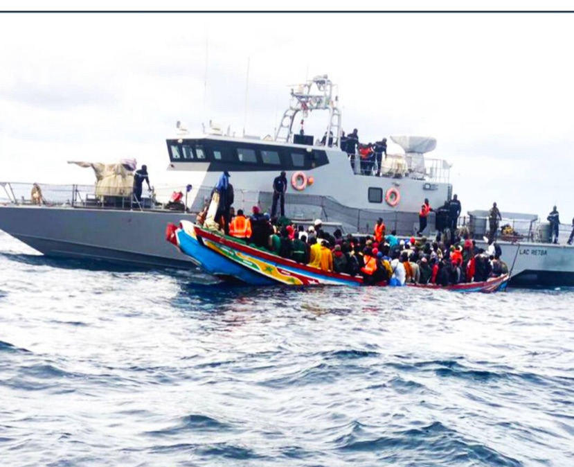 Sénégal : La Marine intercepte deux pirogues transportant 276 migrants en route vers l&rsquo;Espagne