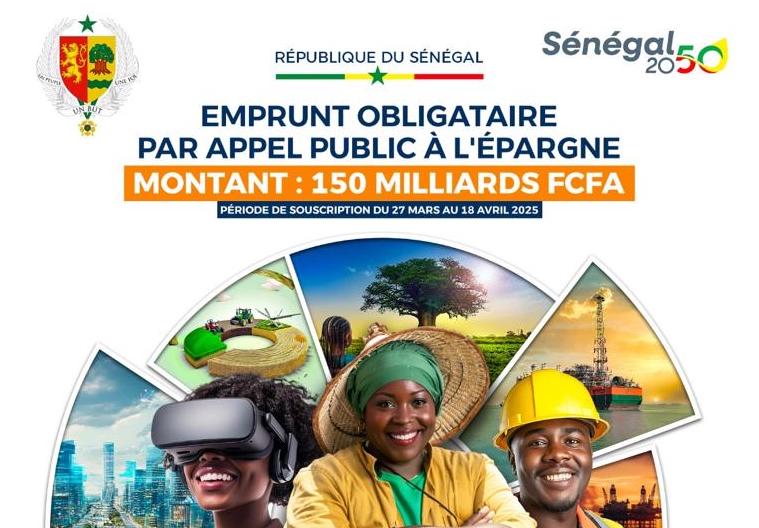 Sénégal Lance Son Premier Emprunt Obligataire de 150 Milliards FCFA pour Financer le Budget 2025
