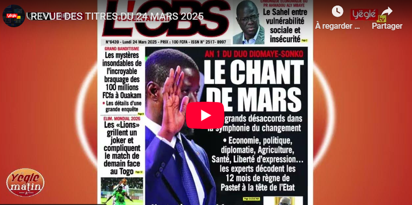 REVUE DES TITRES DU 24 MARS 2025