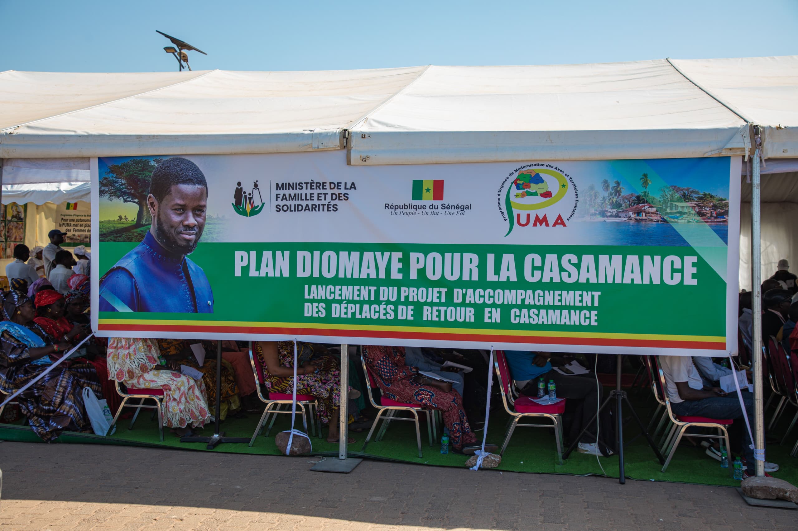 Casamance : Le PUMA livre des matériaux de construction aux déplacés de retour à Nyassia dans le cadre du Plan Diomaye